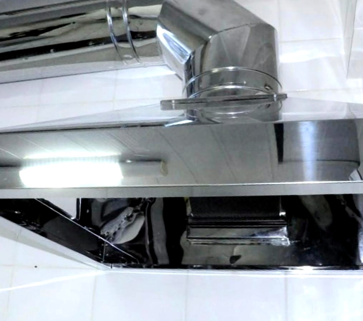Coifa inox detalhe